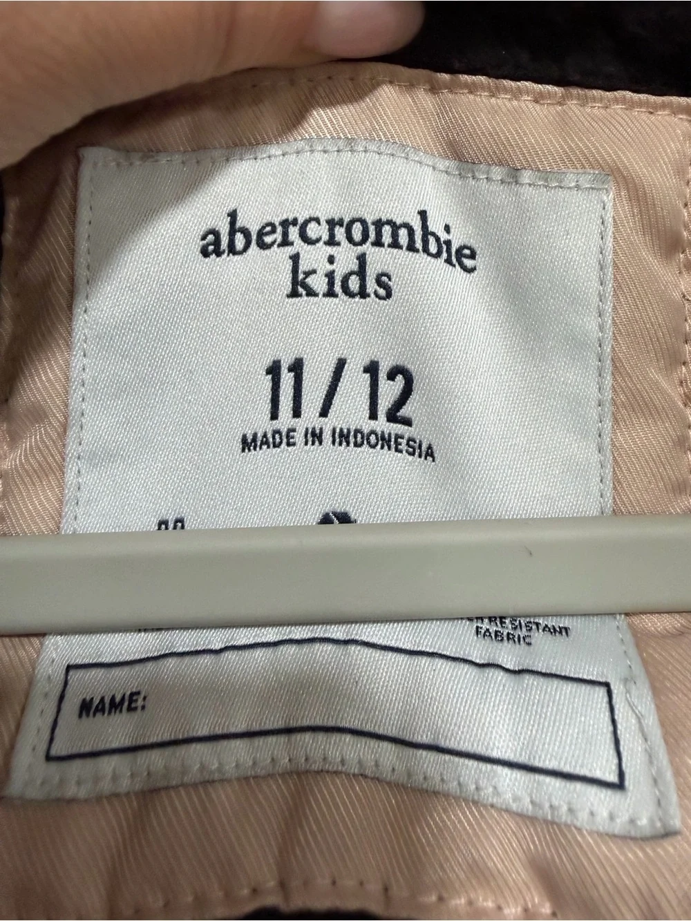 Abercrombie Kids Black Puffer Jacket Girls Size 11/12